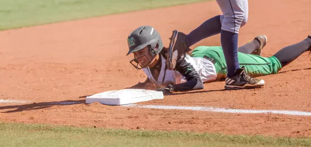 Senior Elicia D'Orazio was 4-for-4 with two runs and two steals in the win over UMass-Lowell.
