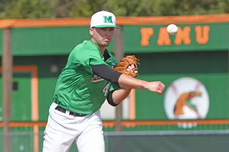 Starting pitcher Will Ray #4 pitched the first complete game and shutout of his career Sunday.