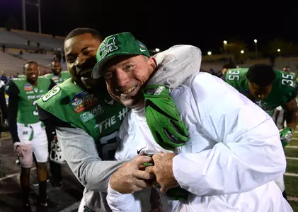 Marshall head coach Doc Holliday