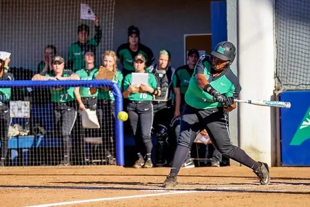 Freshman Aly Harrell drove in three runs combined in the doubleheader at FGCU.
