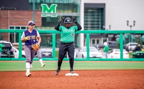 Freshman Aly Harrell hit her second career home run in the game one win over Florida Atlantic this past Saturday.