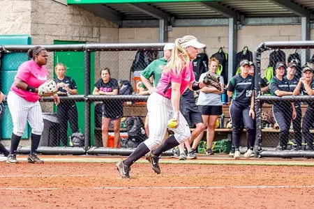 Sophomore Kailee Williamson earned her seventh win of the season in game one.