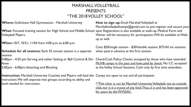 Volley School 2018