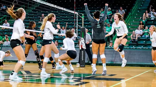 Volleyball celebrate