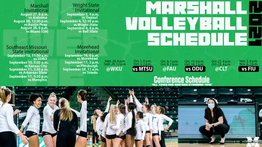 2021 Volleyball fall schedule