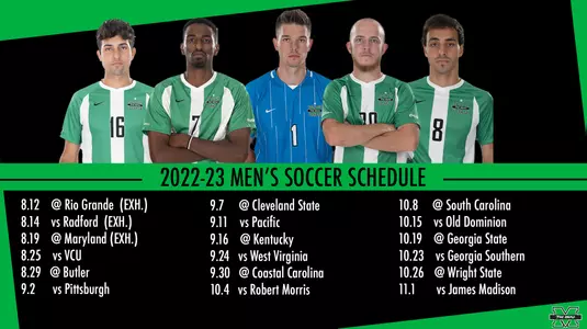 2022 Men's Soccer schedule