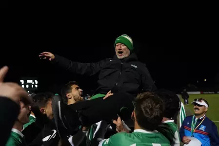 Coach Grassie celebration