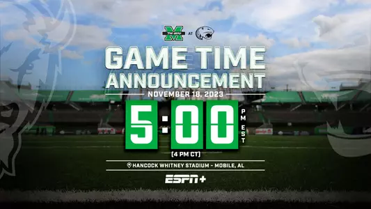 South Alabama Game Time