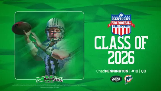 Chad Pennington KY Pro Hall of Fame