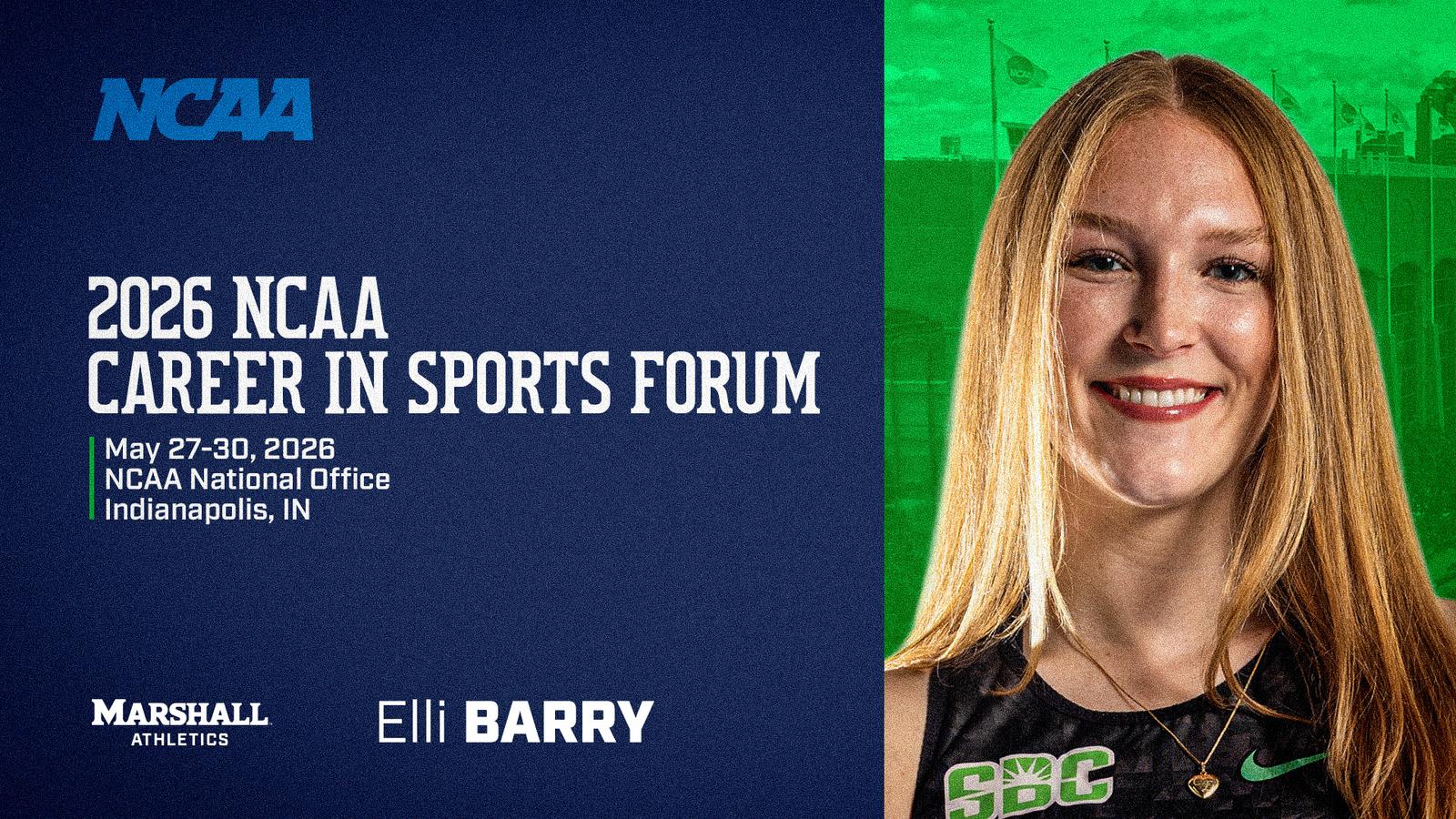 Marshall Volleyball’s Elli Barry Attends NCAA Career in Sports Forum
