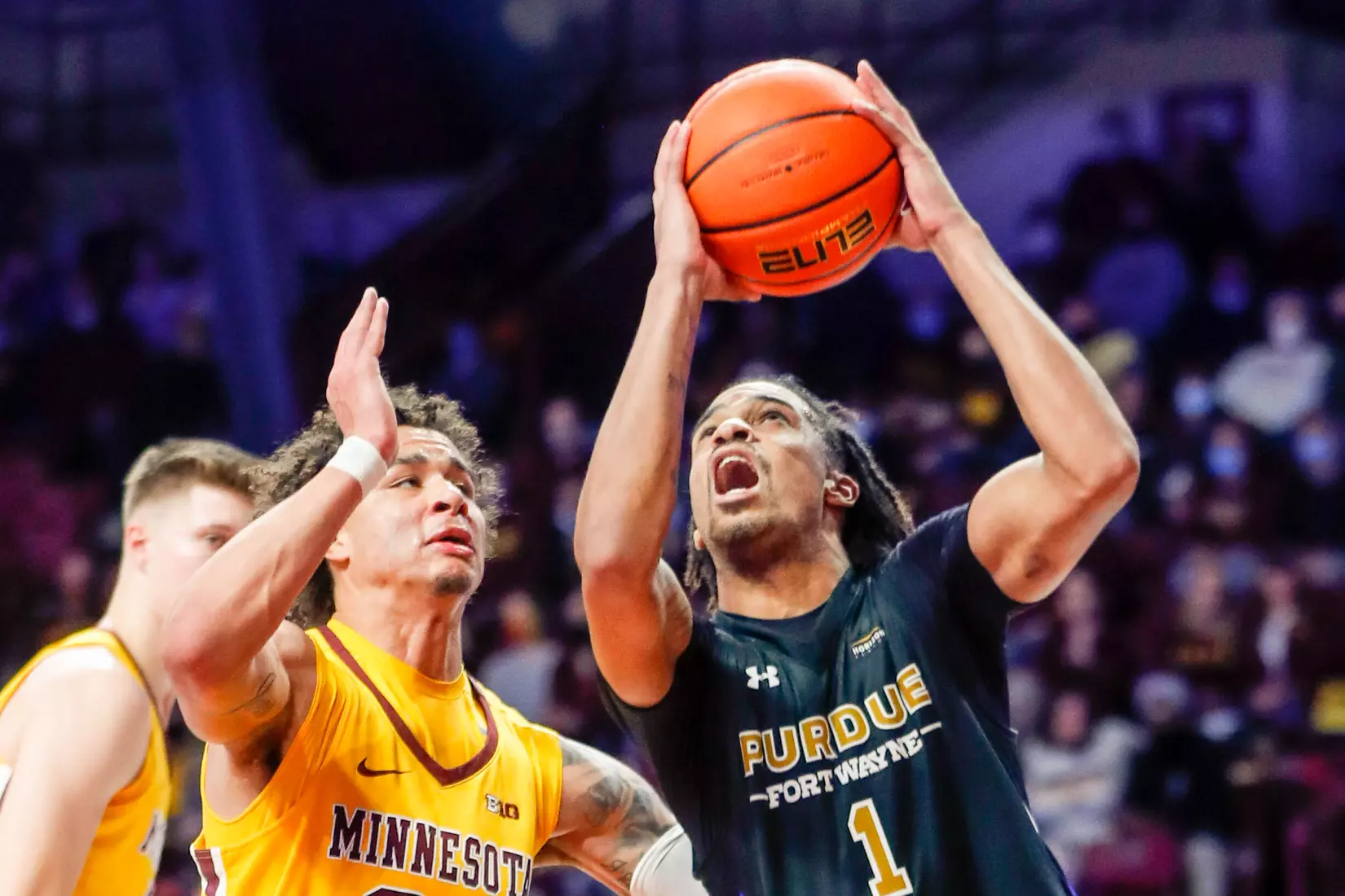 Sean Sutherlin (24), Jarred Godfrey (1)
NCAA Basketball: Purdue Fort Wayne v Minnesota
©2021 Bruce Kluckhohn