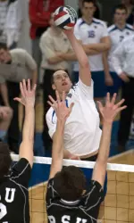Men's Volleyball Has to Rally to top Cal Baptist Image