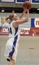 Mastodon Defense Leads Team to Exhibition Win Image