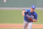 Herrold Tosses One-Hitter in Twinbill Split on "Senior Day" Image