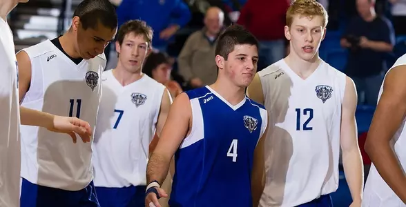 Men's Volleyball Team Quincy Action
