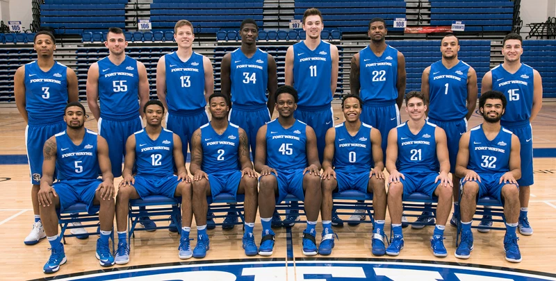 2016-17 Fort Wayne men's basketball team picture
