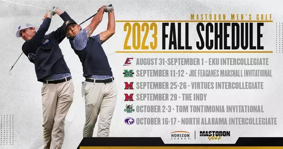 Men's Golf 2023 Fall Schedule