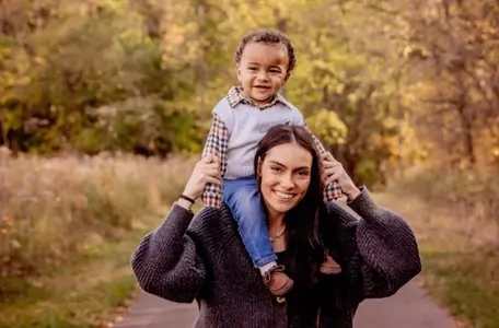 Sydney Freeman and son