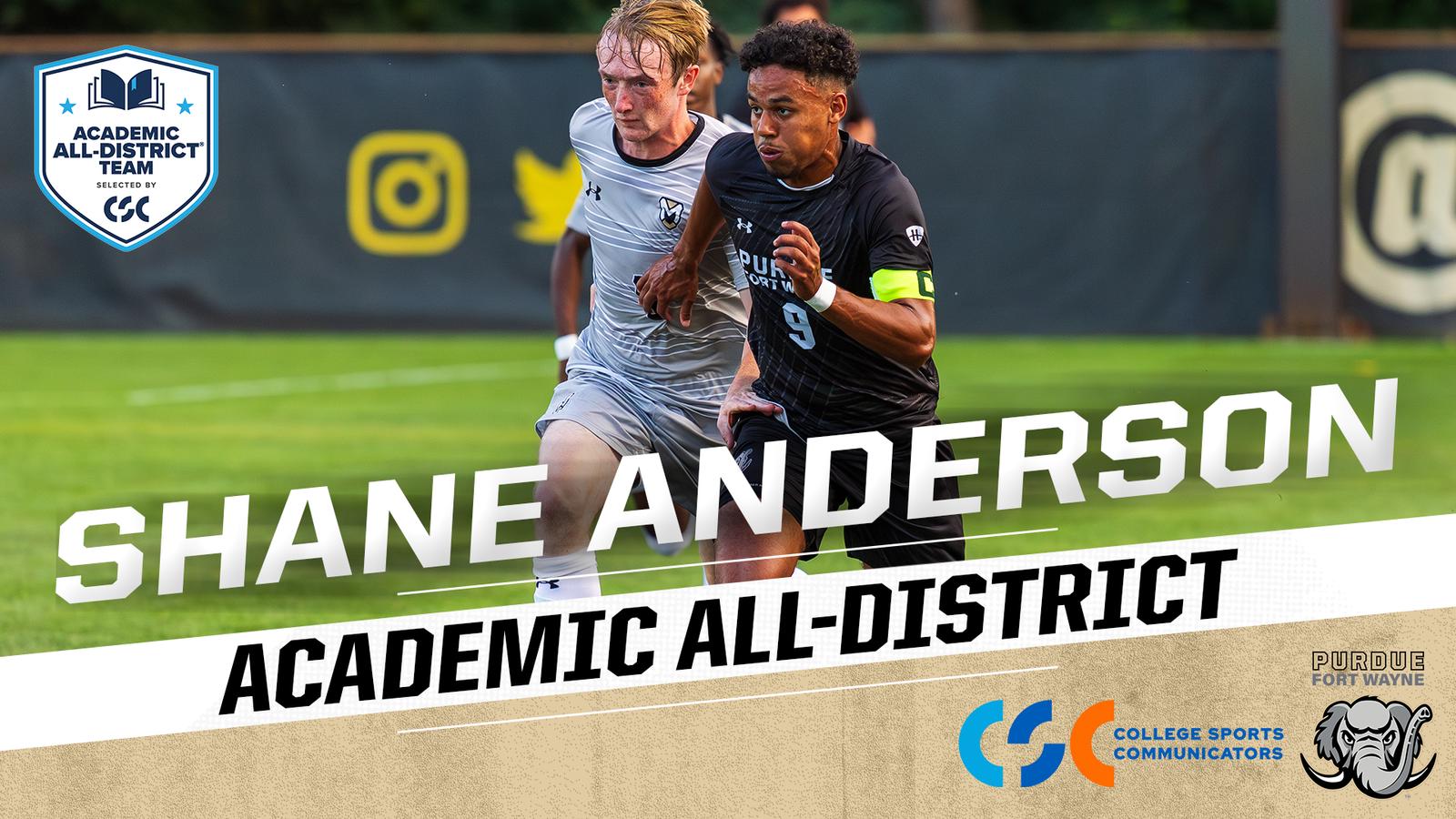Shane Anderson Rugby Shane Anderson Named CSC Academic All-District - Purdue Fort Wayne ...