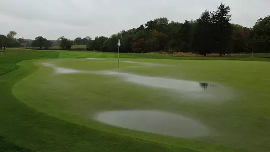 Rain golf course