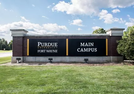 PFW campus sign