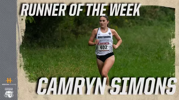 Camryn Simons Runner of the Week 10/27