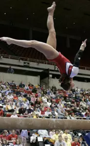 Cyclones Gymnasts Record Season Best Score But Fall to Arizona State