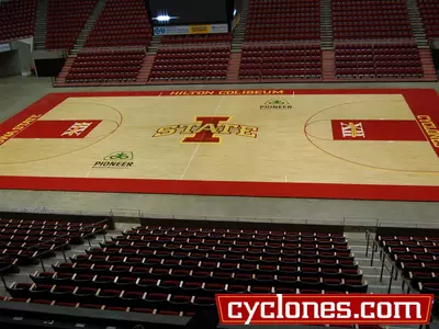 Hilton Coliseum Court Gets A Facelift