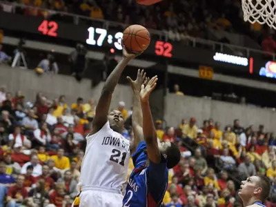 Brackins Scores 42, Cyclones Fall To Kansas