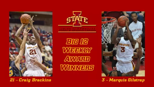 Brackins, Gilstrap Sweep Big 12 Weekly Awards