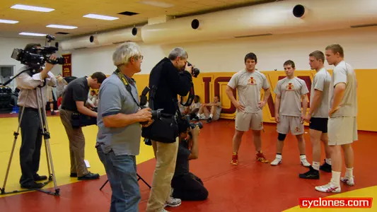 Battle-Tested ISU Wrestlers Meet the Media