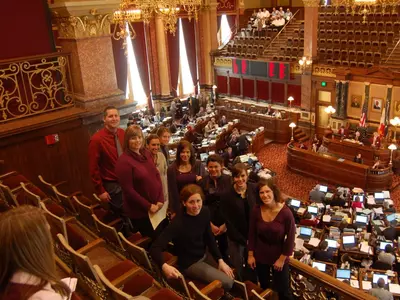Volleyball Honored at State Capitol
