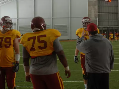 Spring Football: Offensive Line Making Progress