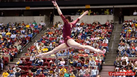 No. 14 Iowa State Gymnasts Fall to Iowa