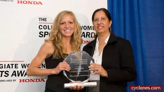 Koll Picks Up Honda Track and Field Award