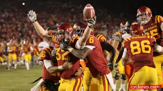 Cyclones Stun No. 2 Oklahoma State! Bowl Eligible!