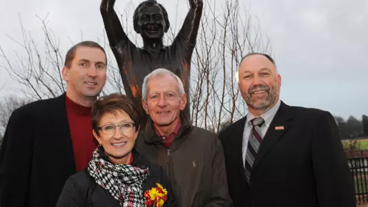 Bergan Statue Dedicated at Sports Complex