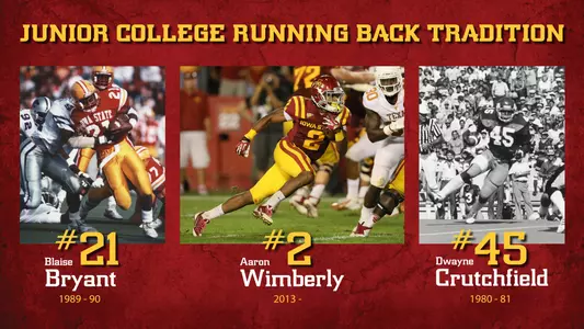 Wimberly Joins List of Star JC Running Backs at ISU