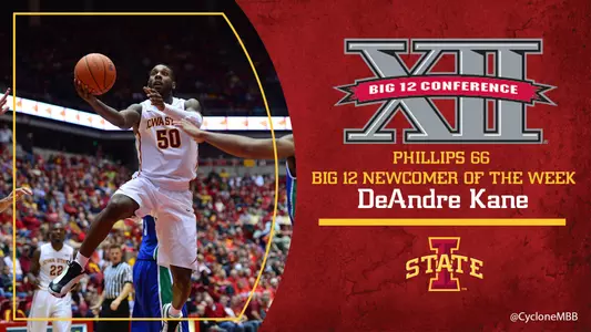 Kane Earns Second Newcomer of the Week Honor
