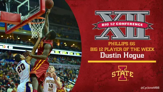 Hogue Named Big 12 Player of the Week