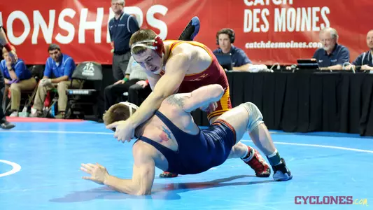 Five ISU Wrestlers Alive; Team Tied for 12th