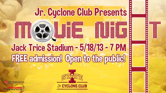 Jr. Cyclone Club Movie Night at Jack Trice Stadium