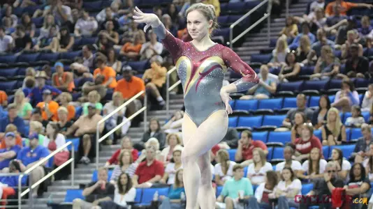 Shealy Places Fifth At NCAA Beam Finals