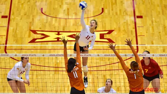 Iowa State Falls to No. 5 Texas in Four Sets