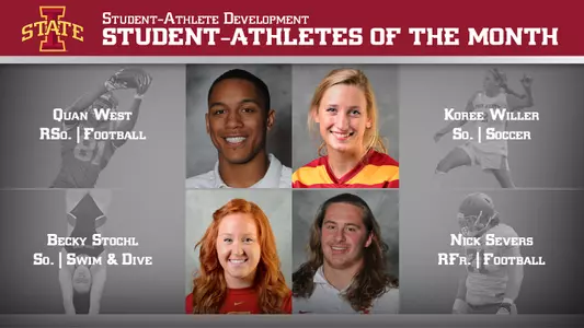 Four Earn Student-Athlete of the Month Honors