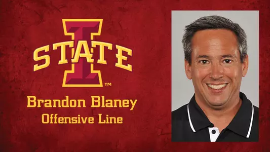 Blaney Named Offensive Line Coach At Iowa State