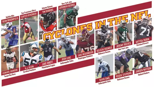 Fifteen Cyclones On NFL Rosters