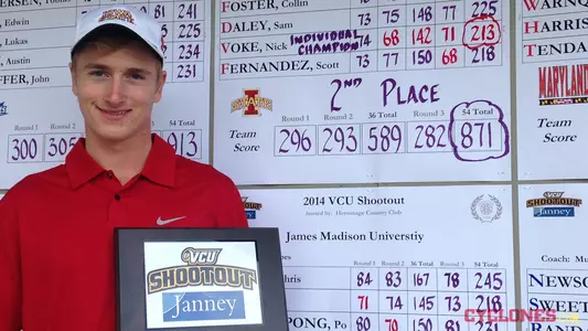 Voke First, Cyclones Runner-Up at VCU Shootout