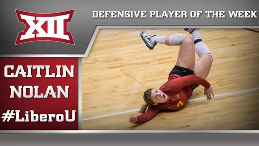 Nolan Named Big 12 Defensive Player of the Week
