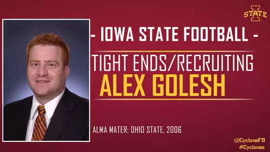 Golesh Joins Iowa State Football Staff